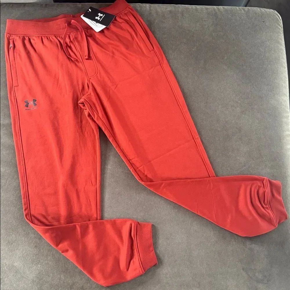 Under Armour Boys Icon Knit Pants Joggers Loose Fit Drawstring Waist Size XL NWT